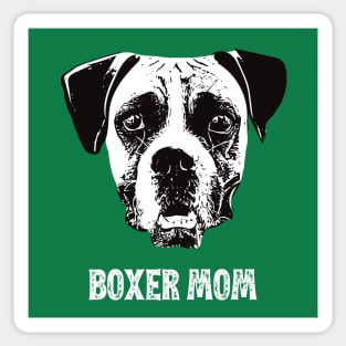 Boxer Mom Boxer Design Sticker